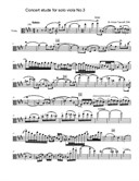 Concert etude for solo viola No.3