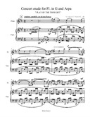 Concert etude for Flute in G and Harp