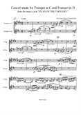Concert etude for Trumpet in C and Trumpet in D
