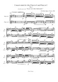 Concert etude for Alto Flute in G and Flute in C