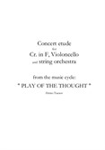 Concert etude for Cr. in F, violoncello and string orchestra
