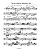 Concert etude for solo violin No.8