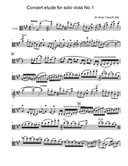 Concert etude for solo viola No.1