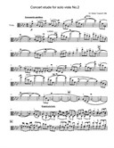 Concert etude for solo viola No.2