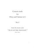Concert etude for oboe and clarinet in C No.1