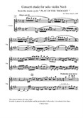 Concert etude for solo violin No.6